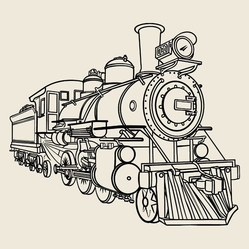 Croquis de ligne de chemin de fer