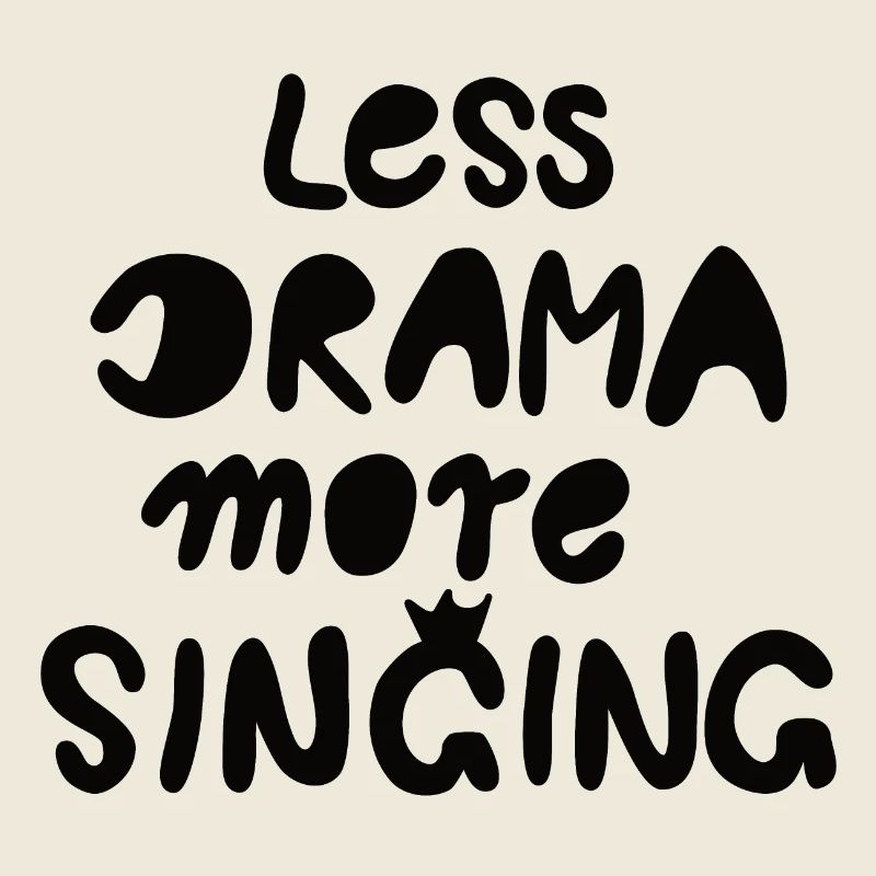 moins de drame plus de chant noir