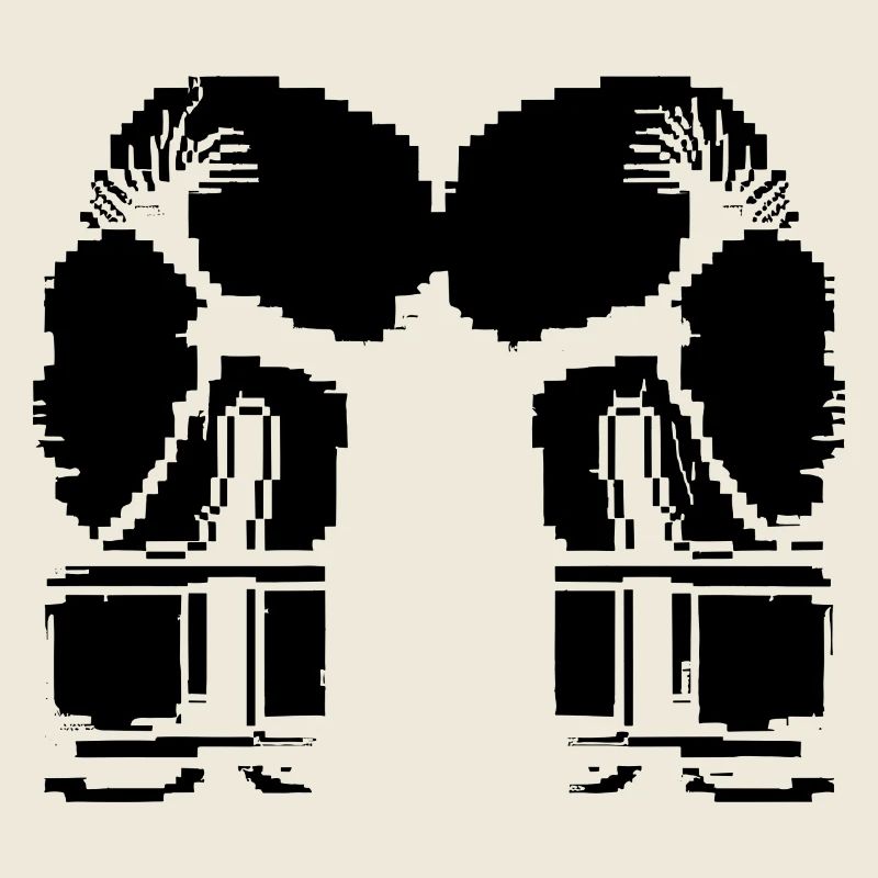 Kickboxing Gloves Pixel Graphic