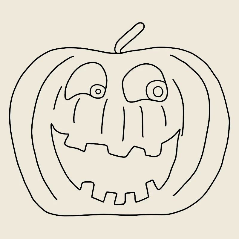 Citrouille avec visage - Halloween