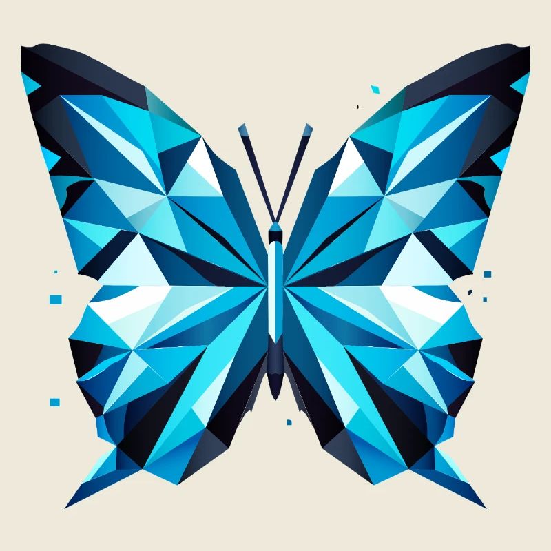 Blue Butterfly – Elegant Nature Art