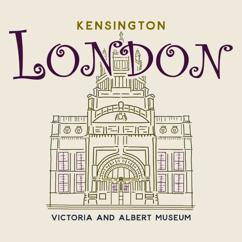 Londres, Kensington, Musée d’art, Dessin à la main