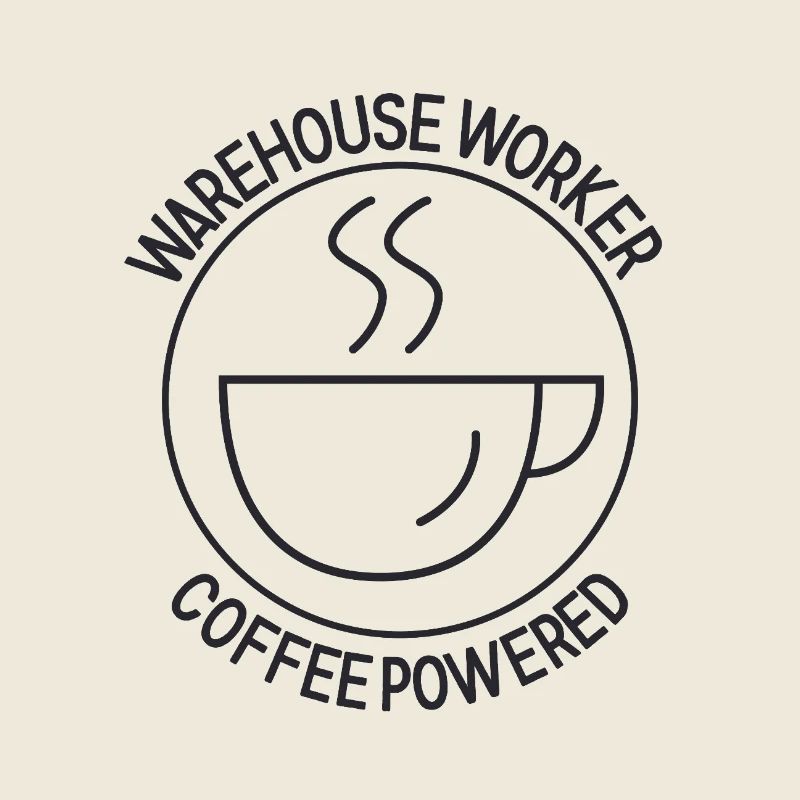 Employé d’entrepôt alimenté par le café
