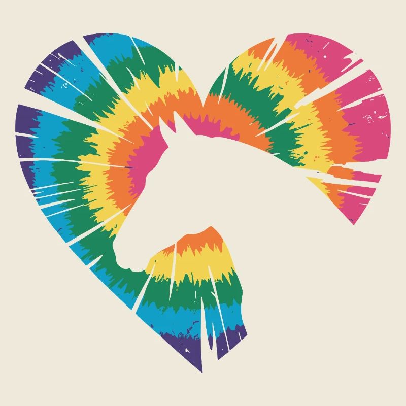 Tie Dye Pferd