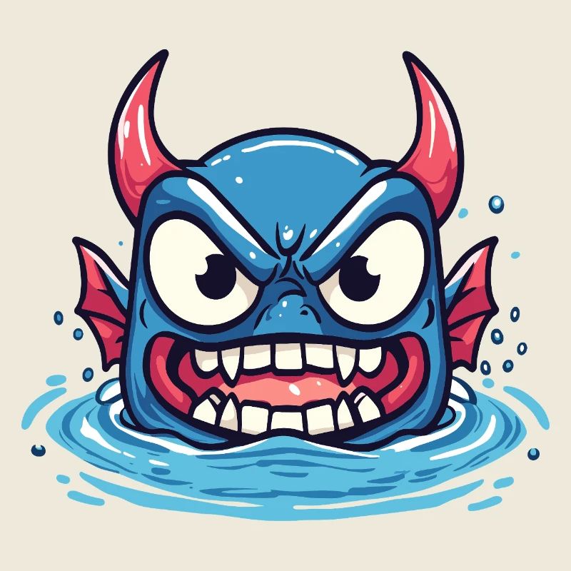 Grimmiger Wasserdämon