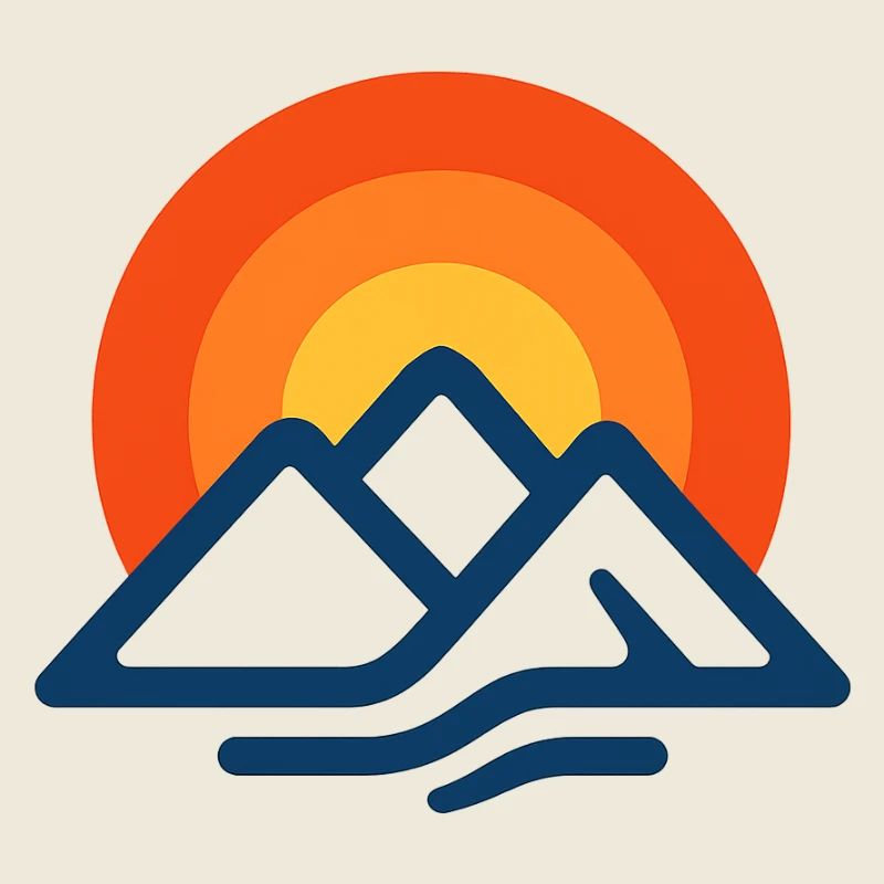 Sunset over mountains