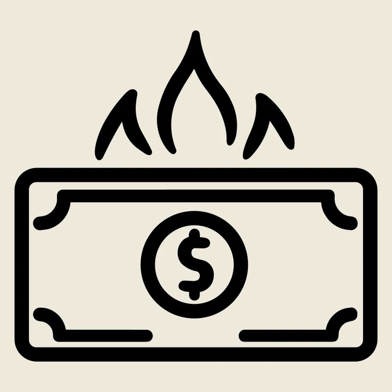 Geld verbrennen