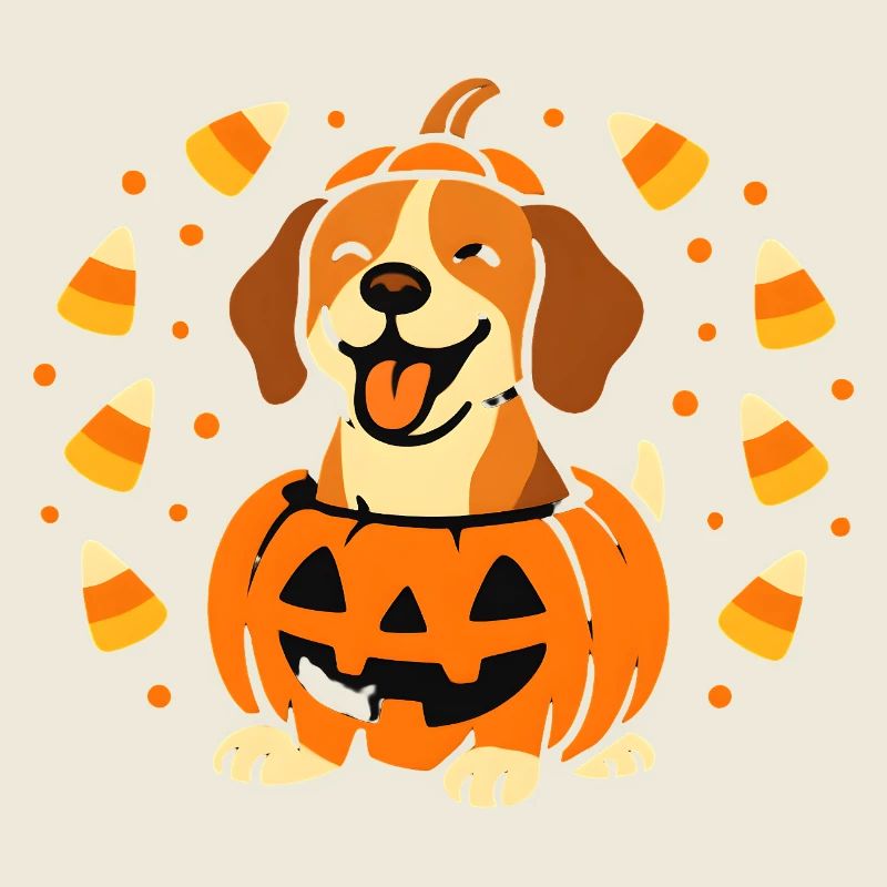 Happy Pumpkin Beagle