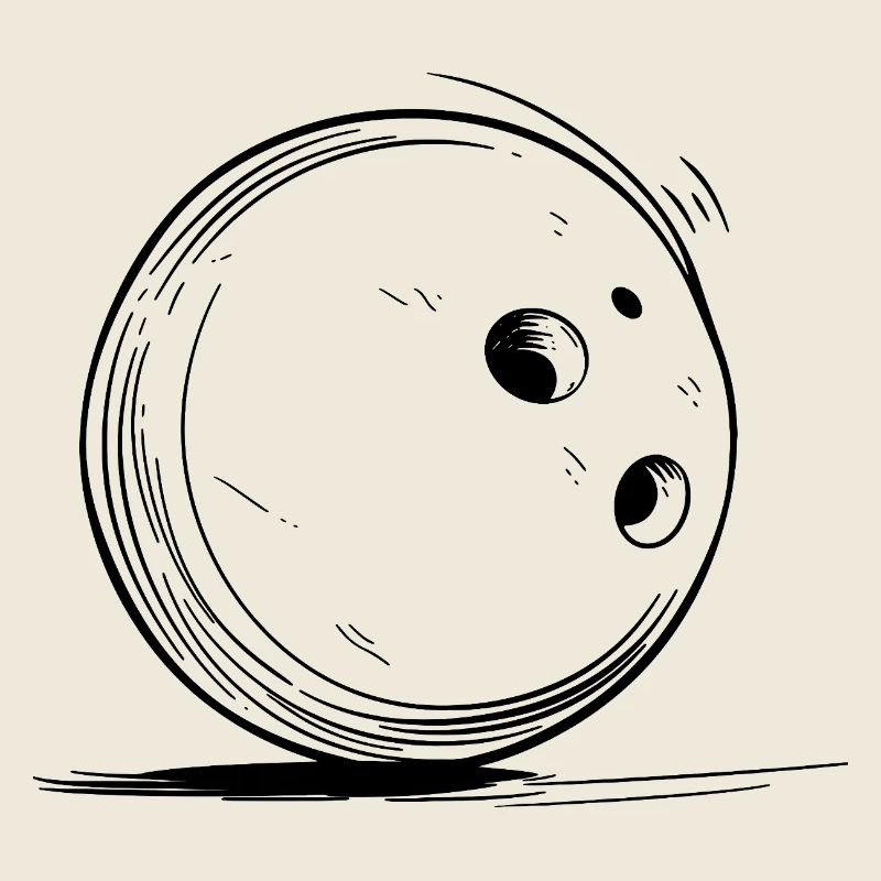 Dessin de boule de bowling