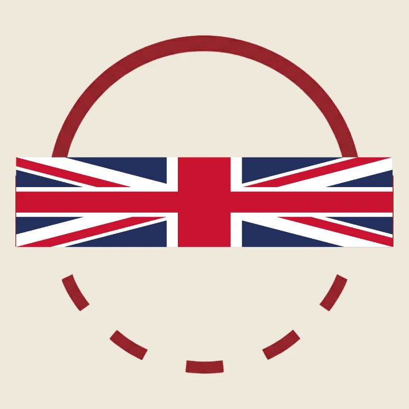 Union Jack Arc Print Abzeichen