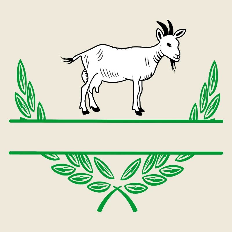 Goat Laurel Wreath with Namespace