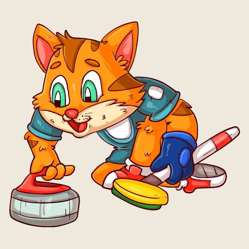 Chat joueur de curling