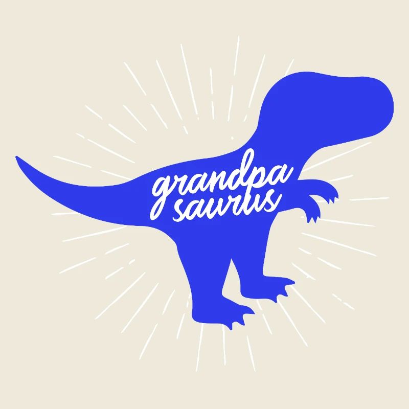 Grandpasaurus T-Rex Silhouette Dinosaurier Papa