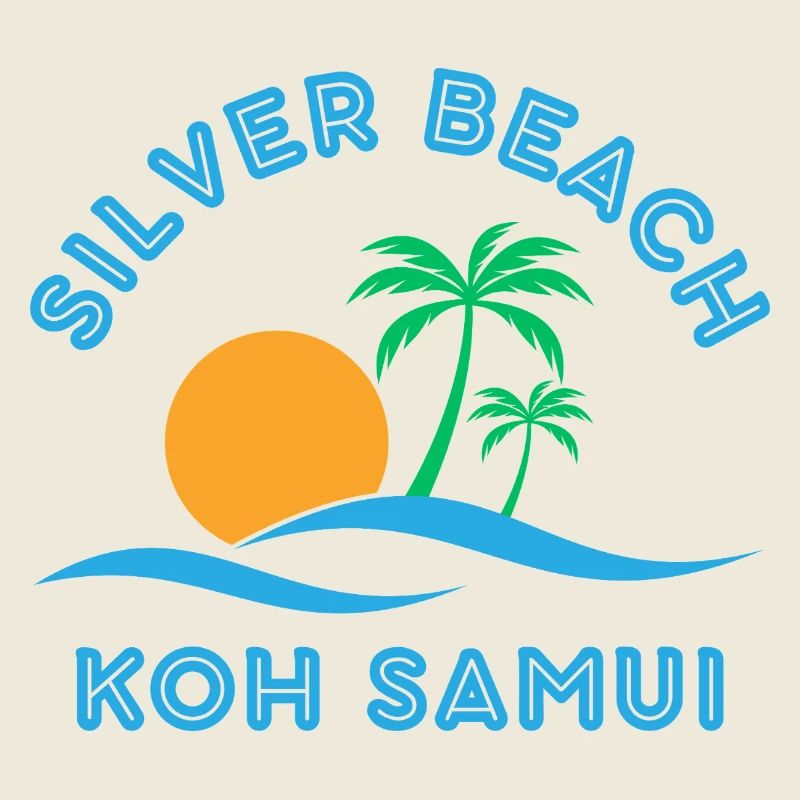 Koh Samui Sunset Palm Waves