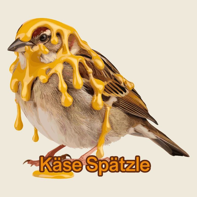 Cheese Spätzle Spatz Funny Swabian Saying for