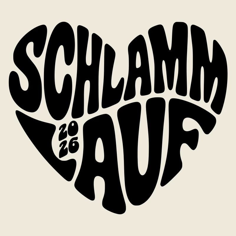 Course de boue 2026 - Forme de cœur - Course de boue 2026