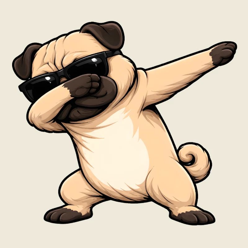 Dabbing Pug
