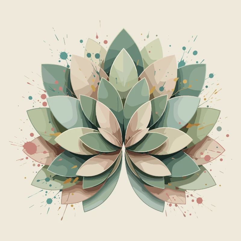 Rosette succulente pastel