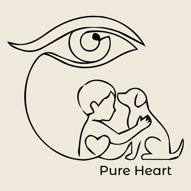 Guardian Eye – Kind & Hund One-Line-Art