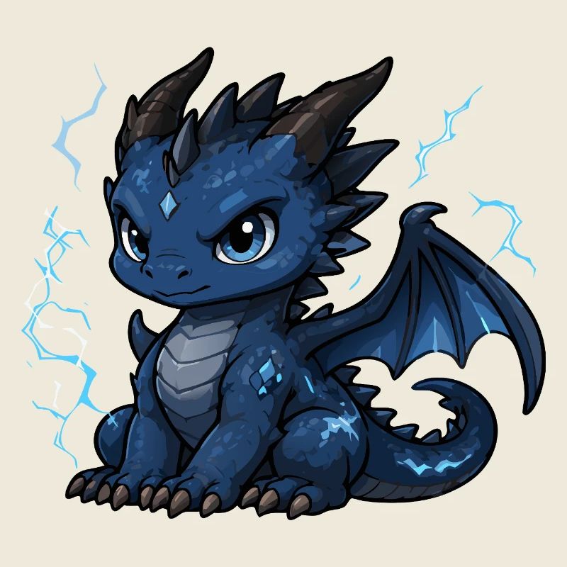 Blue Lightning Dragon