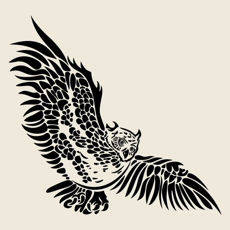 Eule Flügel Kauz Uhu Nachteule