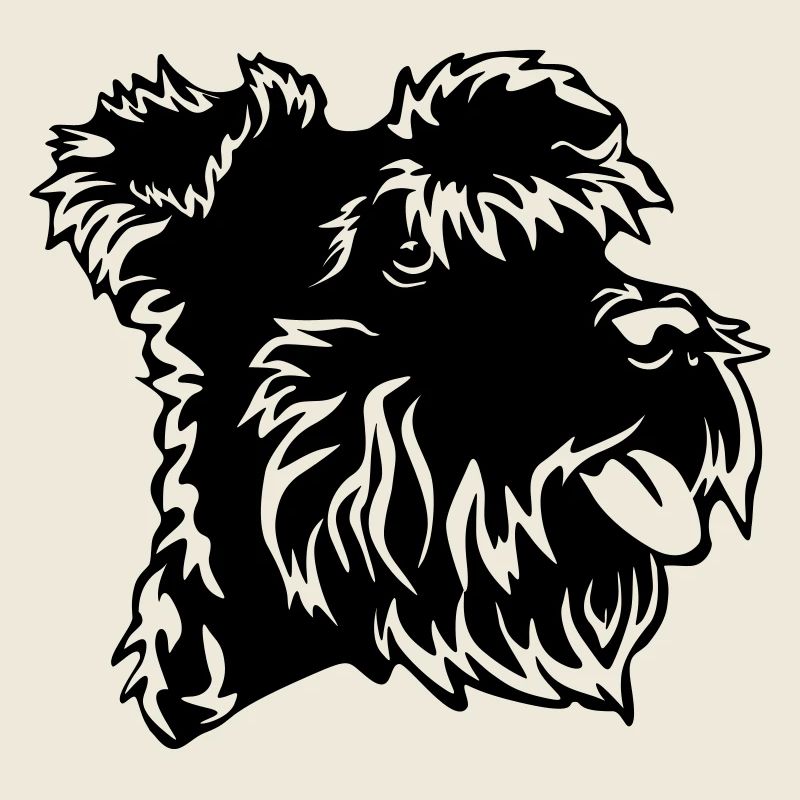 Tête de Schnauzer miniature