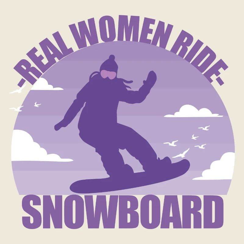 Snowboard Snowboarderin Mädchen Skiurlaub Geschenk