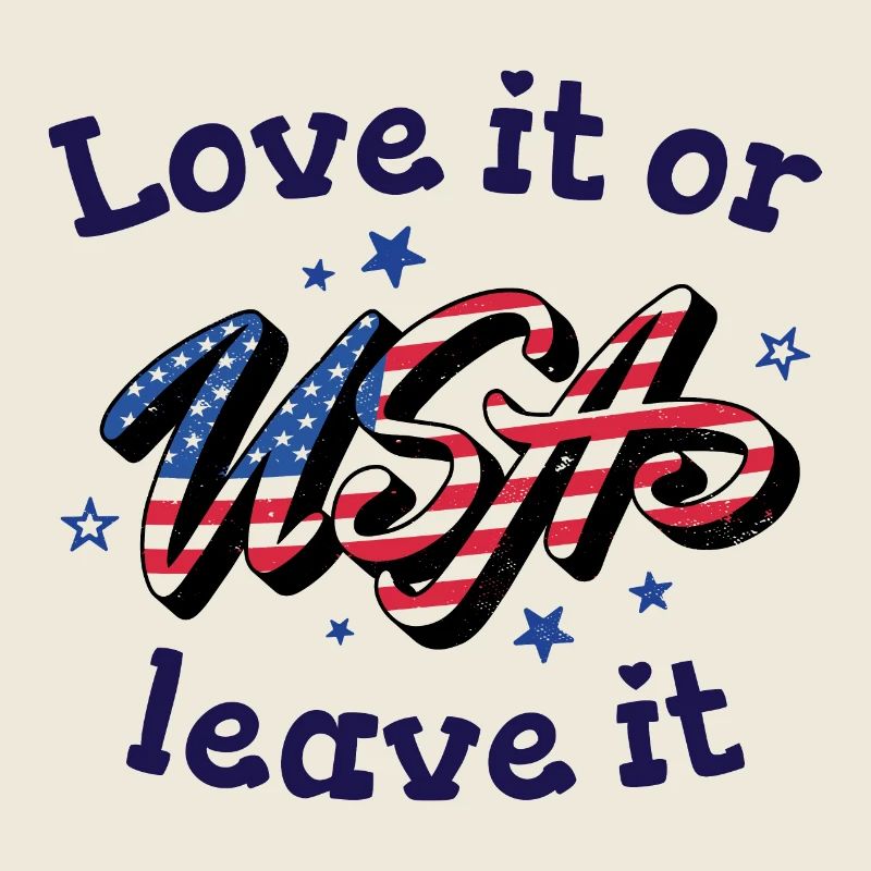 Liebe es oder lass es USA Flagge Amerika