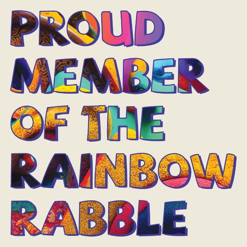 Fier membre de la racaille arc-en-ciel