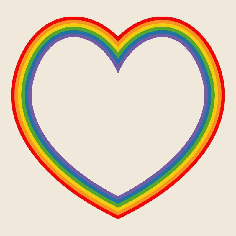 LGBT rainbow heart lgbt csd tshirt