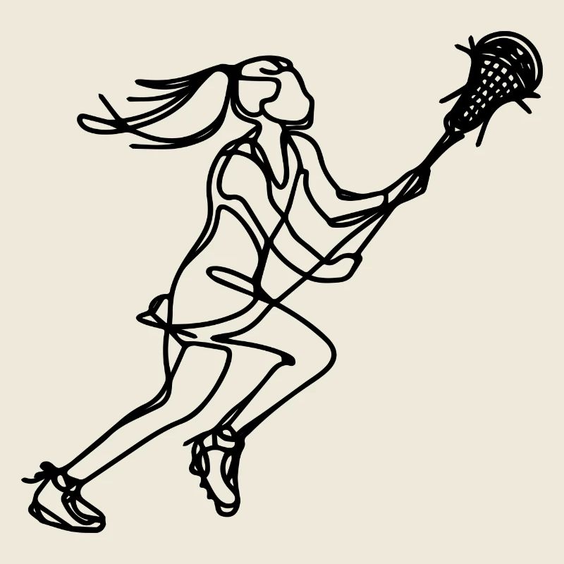 Lacrosse Mädchen