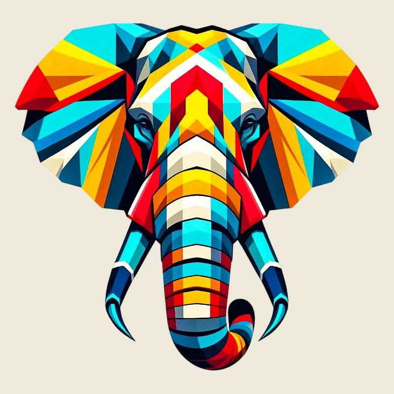 Éléphant Pop Art