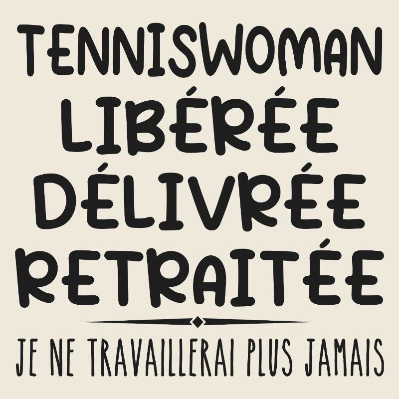 Tennisfrau feiert ihren Ruhestand mit Humor Geschenk