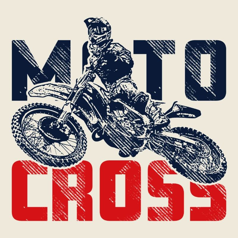 Pilote de motocross sautant