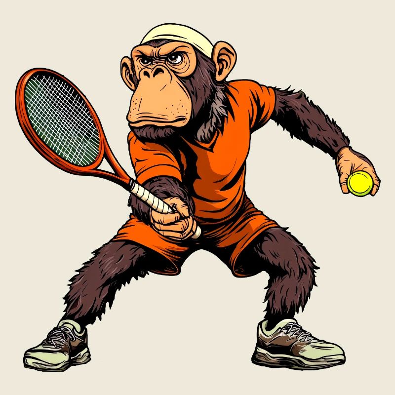 Tennis Affen