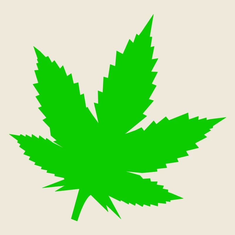 Silhouette de feuille verte