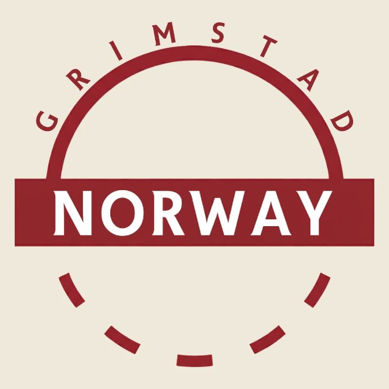 Insigne rond Grimstad Norvège