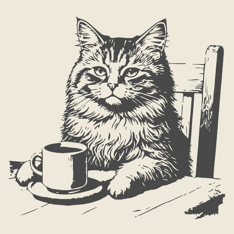Katzenkaffee Moment