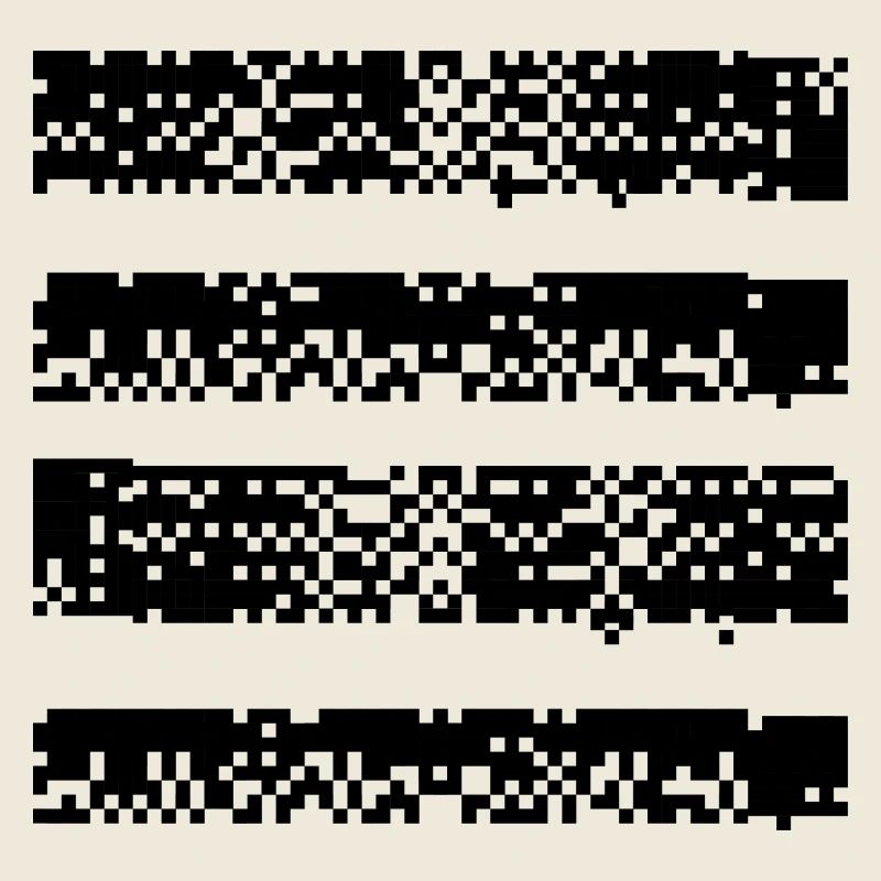 Lignes pixellisées glitchées