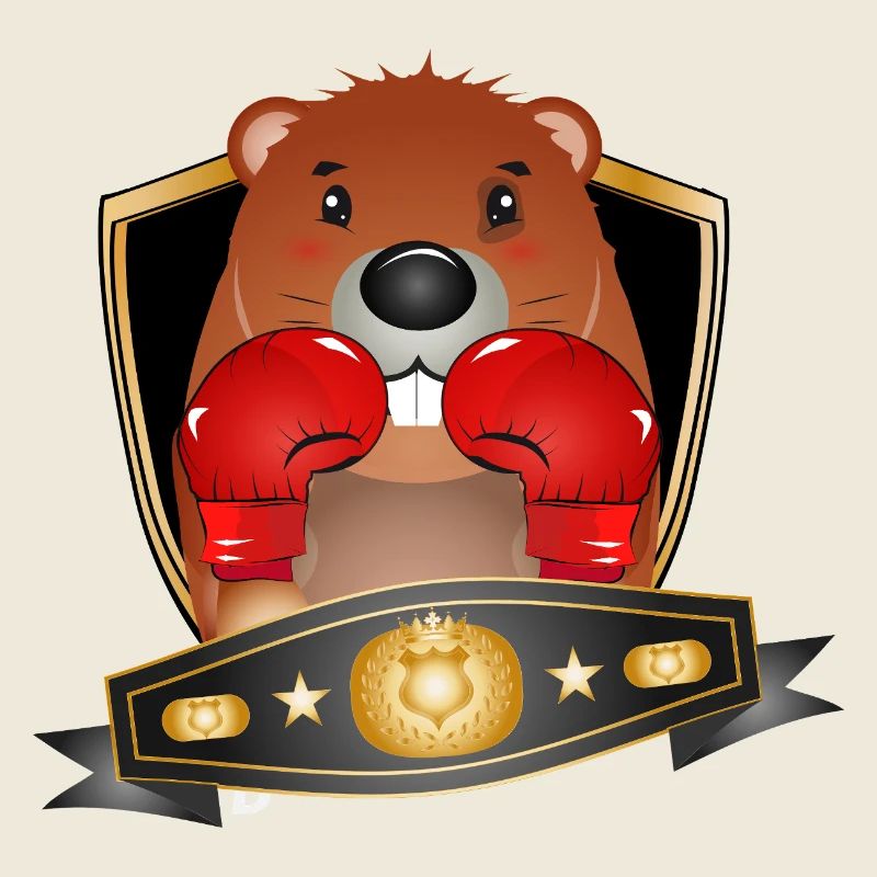 Boxing Beaver – Funny Boxer Motif
