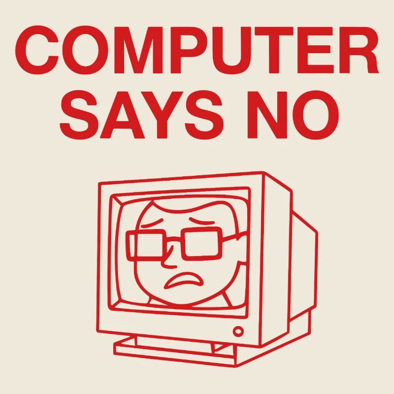 Retro Computer Says No Design