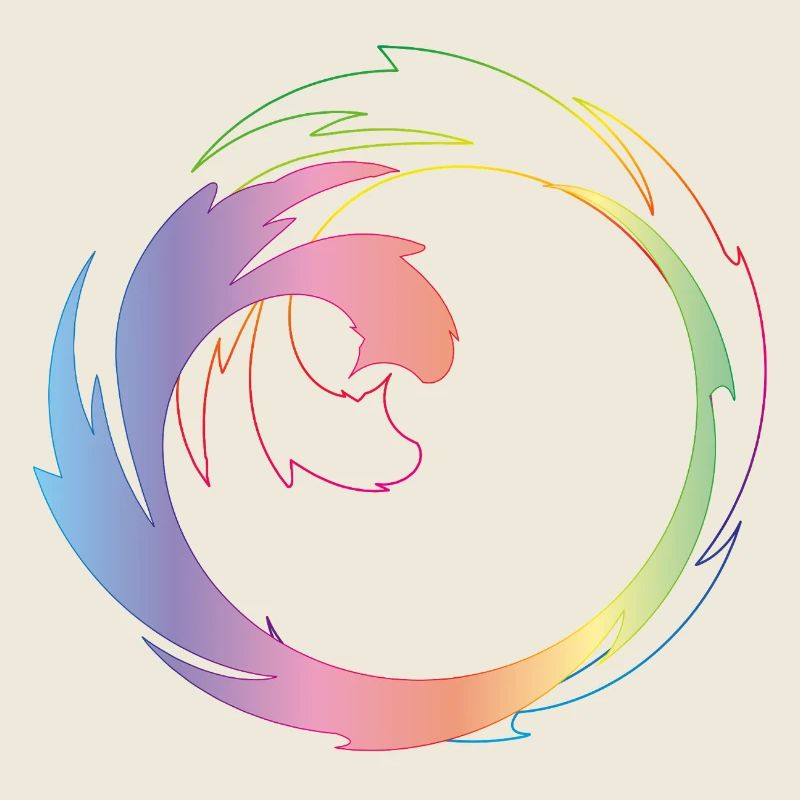 Roue chromatique créative comme cadre de design dynamique