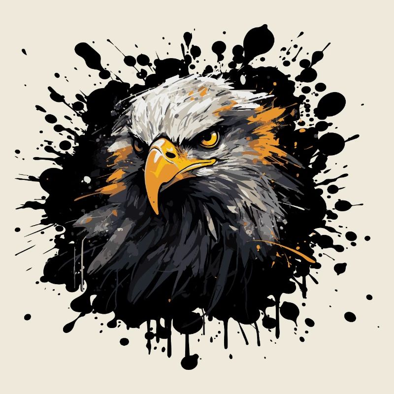 Eagle Head Color Splash