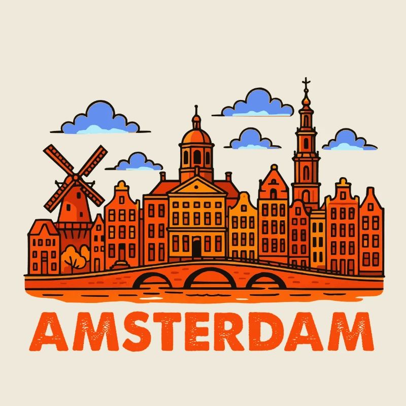 Amsterdam Skyline 