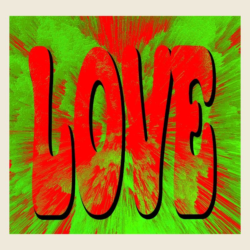 Love in Retro Tie Dye Style
