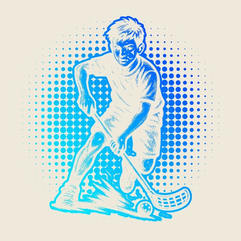 Einfach Floorball zeitloses Design