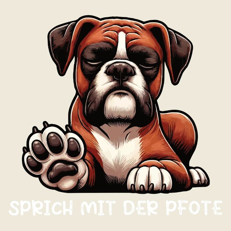 Speak with the paw Boxer Boxer Holder Boxer Dog