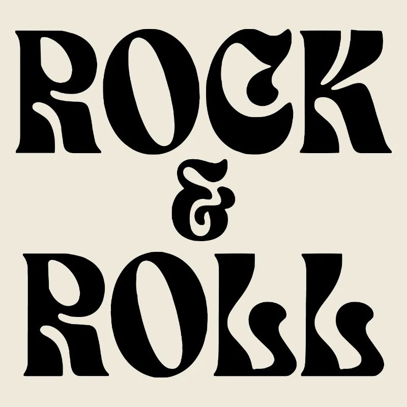 Rock'n'Roll-Musik-Logo-Design
