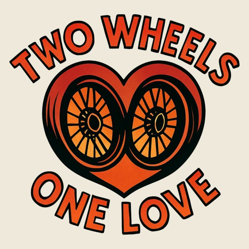 Two Wheels One Love – Motorrad – Biker