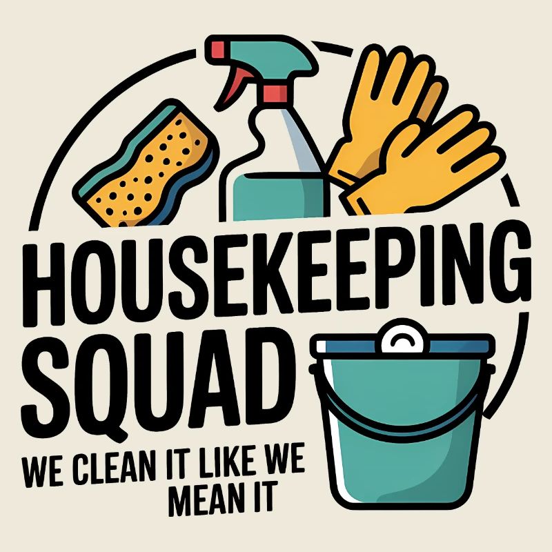 Lustiges Putzen Design